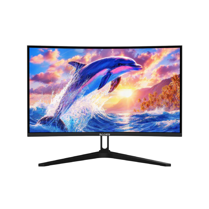 SADES FS-Dolphin-27 SA-C01F27 Curved Gaming Monitor - 27" FHD / 0.5ms / 300Hz / HDMI 2.1 / DisplayPort 1.4 / Black