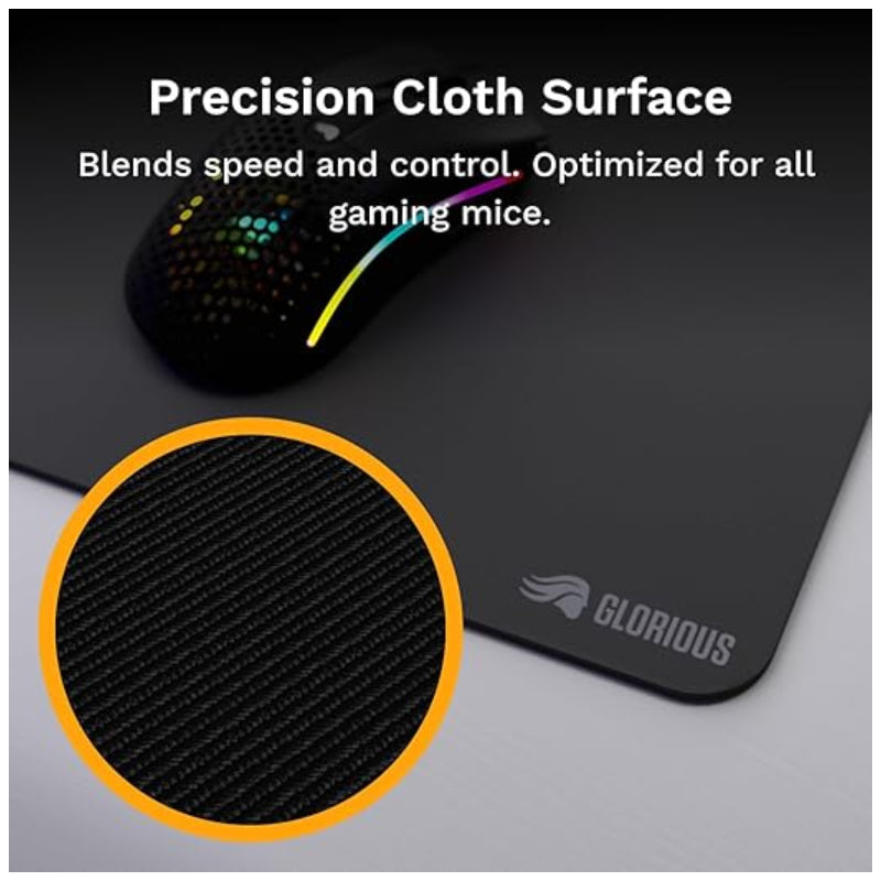 Glorious 2 GLED Mouse Pad - XL Extended / Black