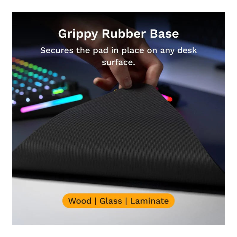Glorious GMP 2 Edgeless Cloth Gaming Mouse Pad - XL Extended - Black