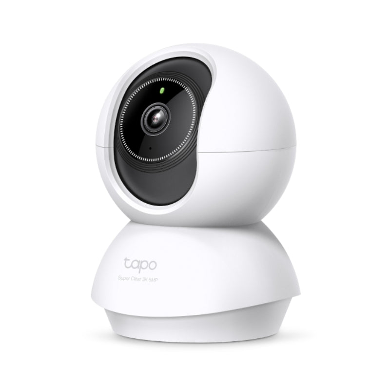 TP-Link (Tapo C230) Pan/Tilt AI Home Security Wi-Fi Camera - H.264 / 2880 x 1620 / 2.4 GHz - White