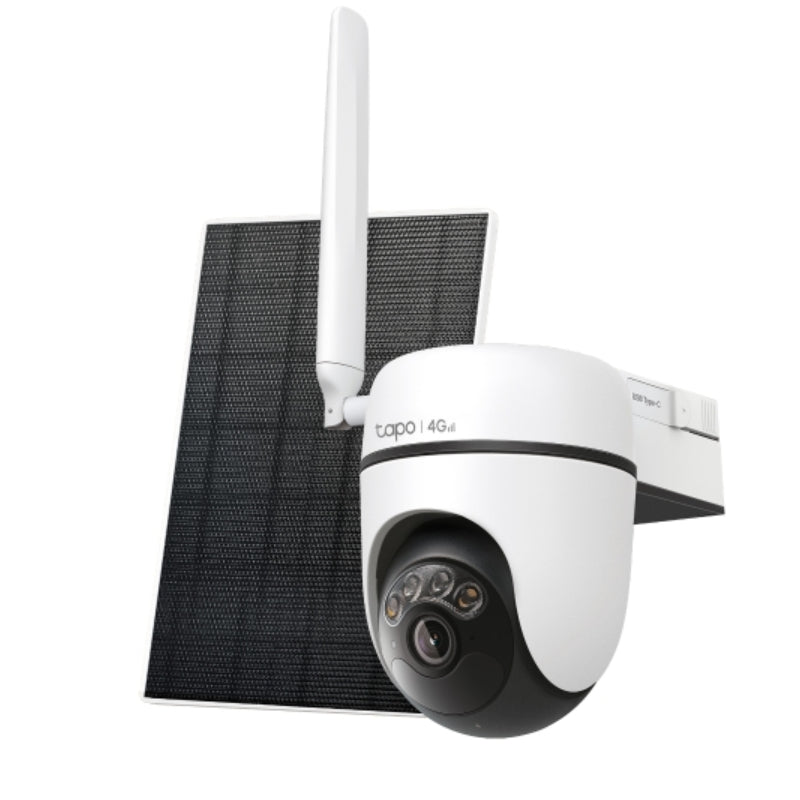 TP-Link (Tapo C615G KIT) Solar-Powered Pan/Tilt Security Camera Kit - 2304 × 1296 / 4G - White