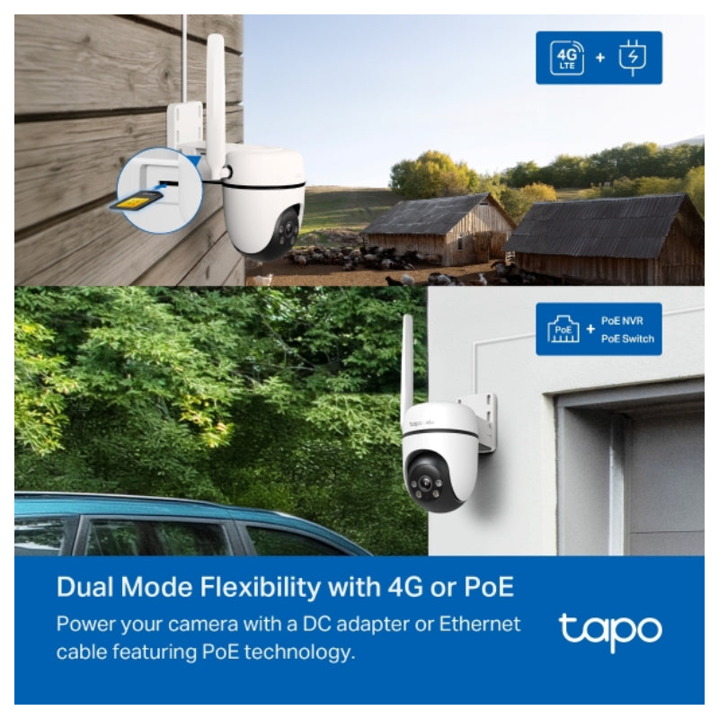 TP-Link Tapo C501GW Outdoor Pan/Tilt Camera - 1920 × 1080 / 4G - White