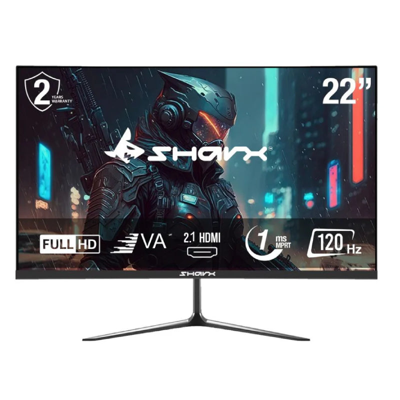 SHARX B22F120V - 22" FHD / 1ms / 120Hz / HDMI 2.1 - Gaming Monitor