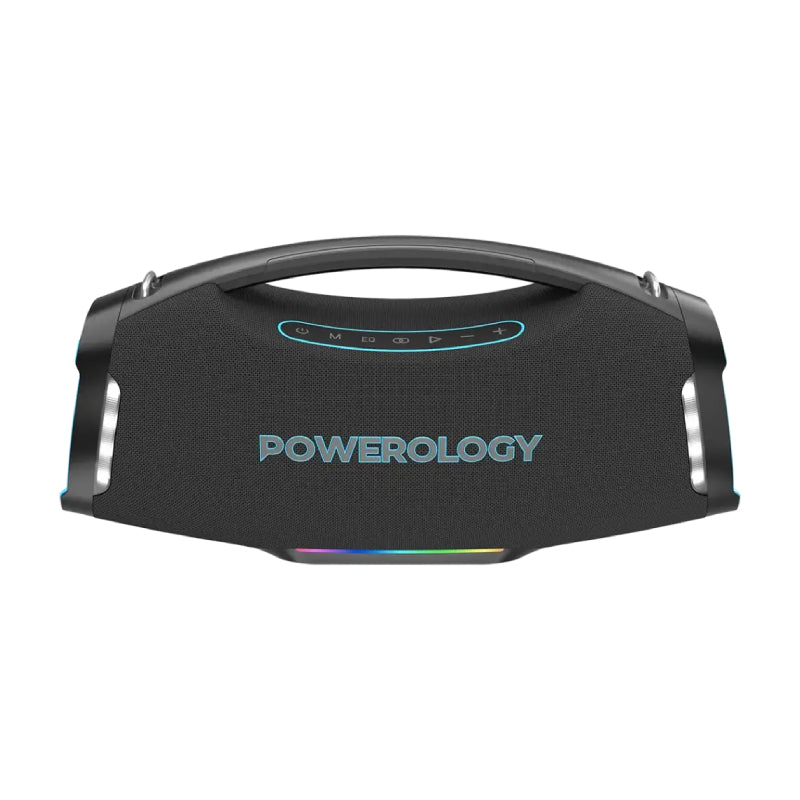 Powerology Rock RGB Lighting Speaker - 350W / 16000mAh / Bluetooth / Black