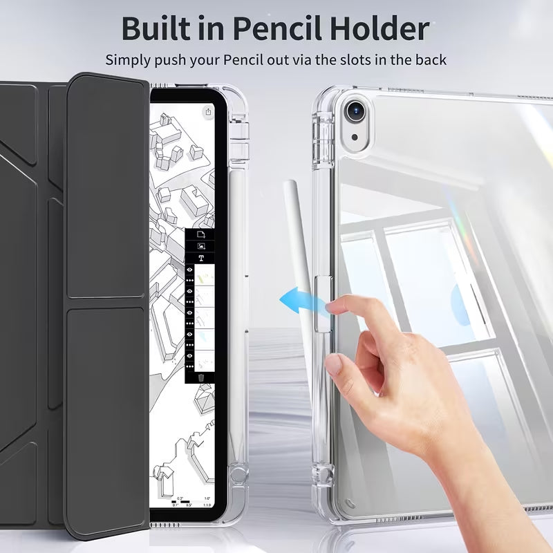 Fold Tablet Case for Apple iPad 11th (A16)/10th - Black