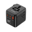 Porodo Universal Travel GaN Quick Charger - USB-C / USB-A / Black
