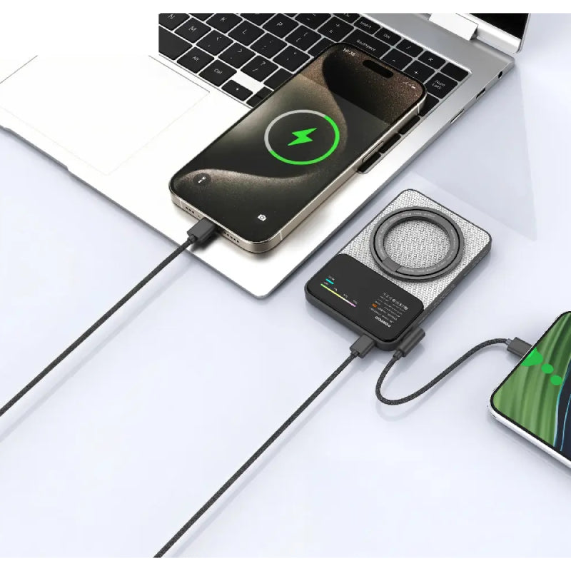 Porodo Yas Magsafe Charging Power Bank - 5000mAh / USB-C / Grey