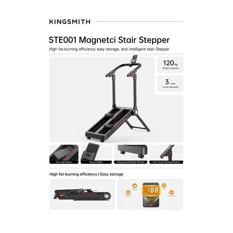 King Smith STE001 Stair Stepper Machine - Black
