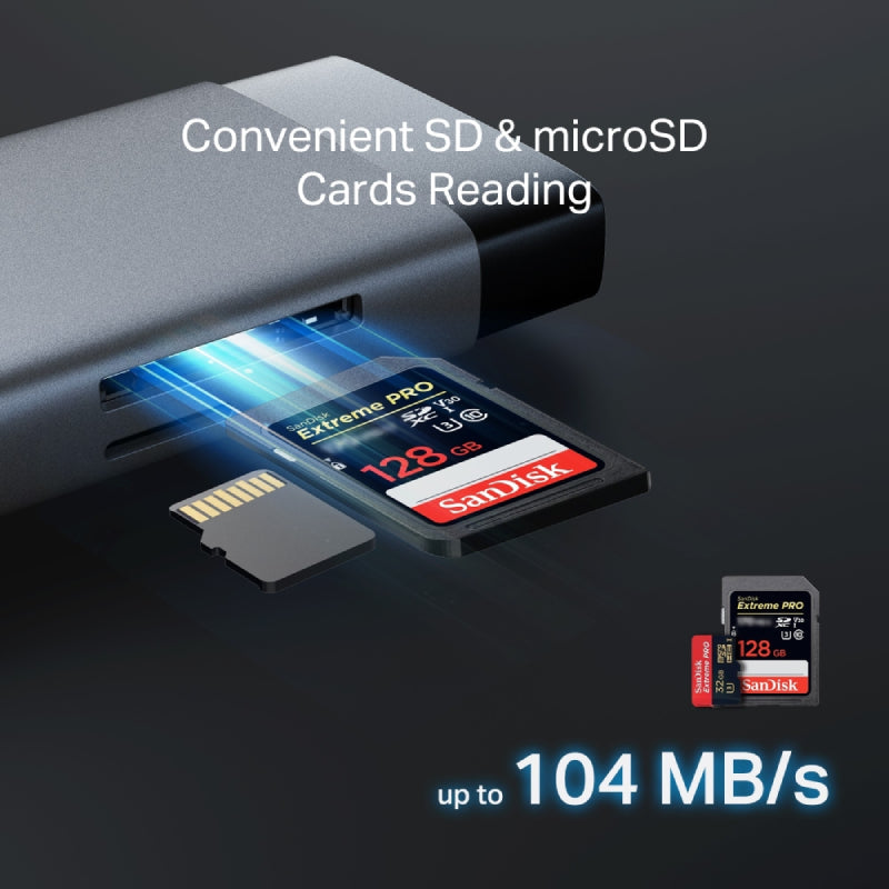 TP-Link (UH9120C) USB Type-C 9 in 1 Hub - HDMI / USB-C / USB 3.0 / Micro SD / SD / RJ45