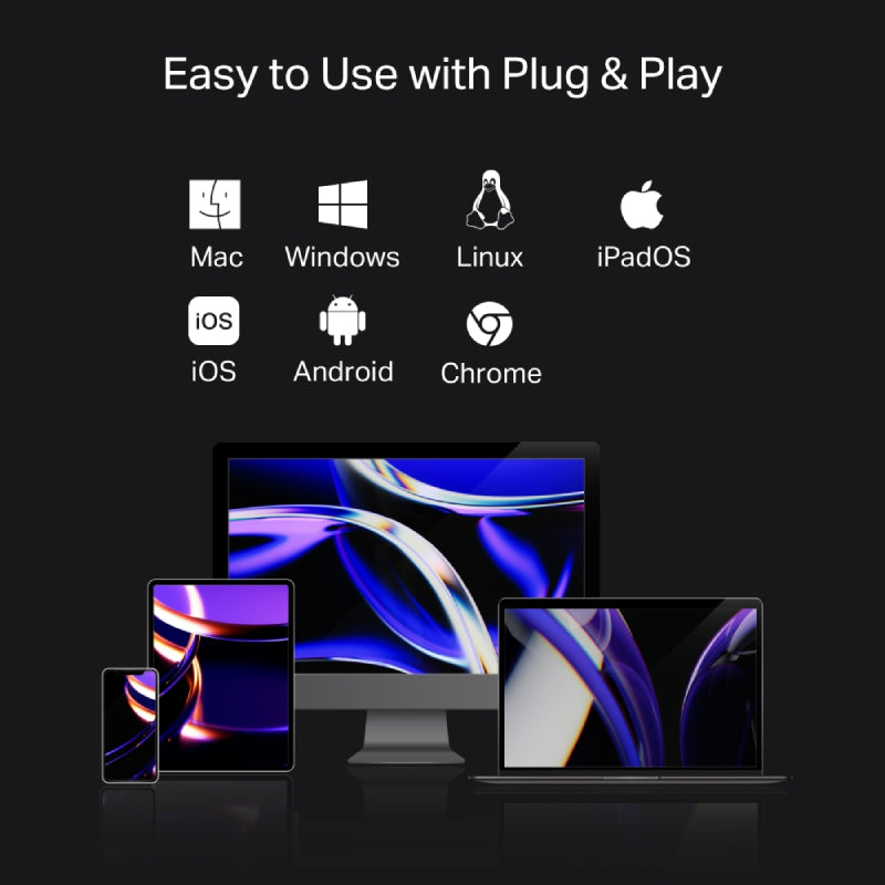 TP-Link (UH9120C) USB Type-C 9 in 1 Hub - HDMI / USB-C / USB 3.0 / Micro SD / SD / RJ45