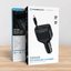 Powerology Car Charger With Type C Retractable Cable - 81W / USB-A / USB-C / Black
