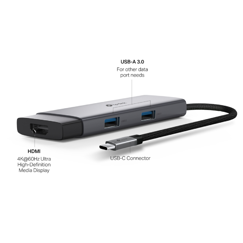 TP-Link UH5020C USB Type-C 5-in-1 Hub - HDMI / PD / USB Type-C / USB Type-A
