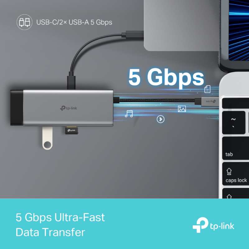 TP-Link UH5020C USB Type-C 5-in-1 Hub - HDMI / PD / USB Type-C / USB Type-A
