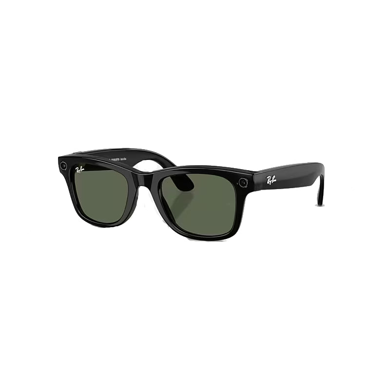 Ray-Ban Meta - Wayfarer Large (Gen 2) Bluetooth / Wi-Fi / Shiny Black - Green / Open Box