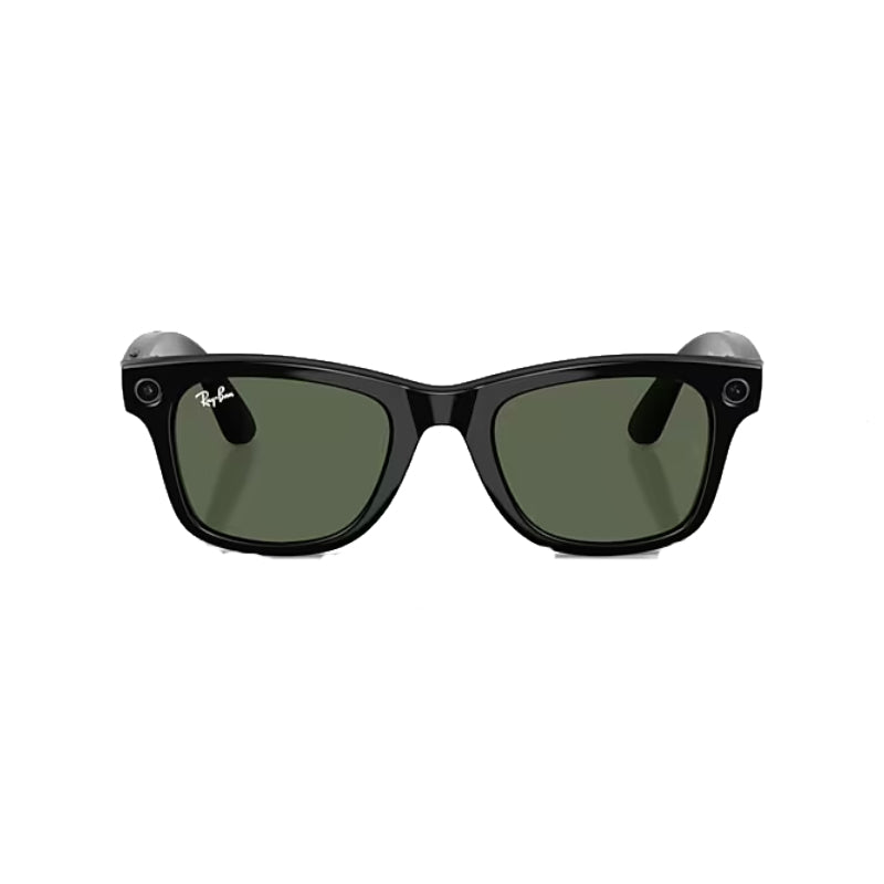 Ray-Ban Meta - Wayfarer Large (Gen 2) Bluetooth / Wi-Fi / Shiny Black - Green / Open Box