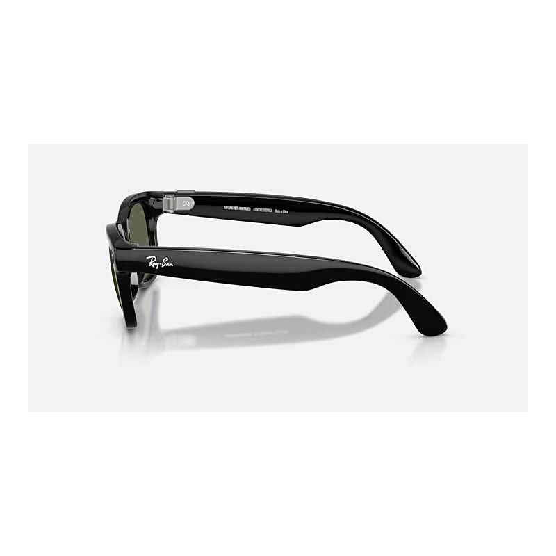 Ray-Ban Meta - Wayfarer Large (Gen 2) Bluetooth / Wi-Fi / Shiny Black - Green / Open Box
