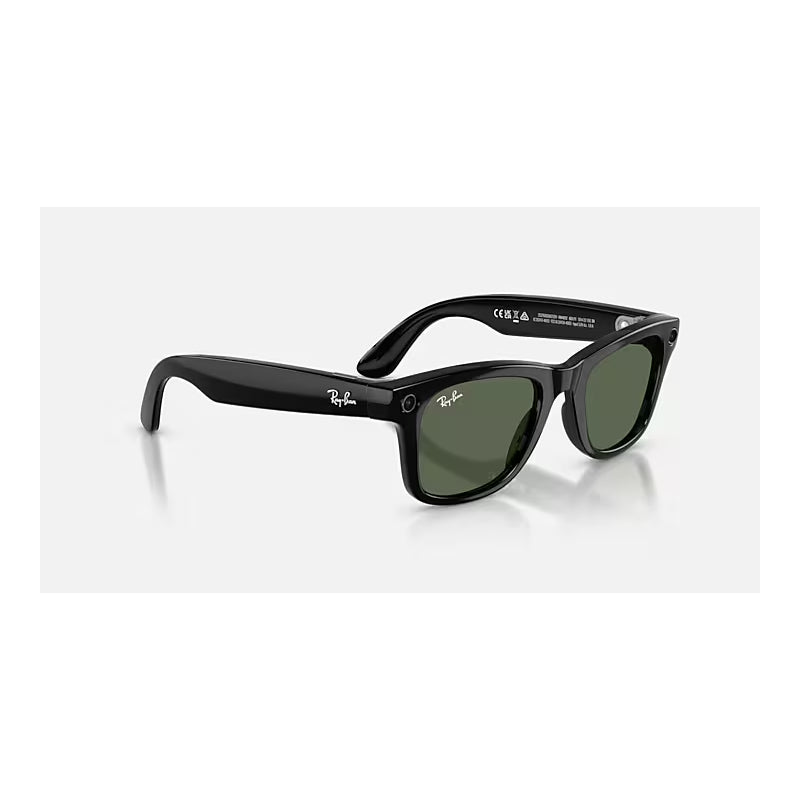 Ray-Ban Meta - Wayfarer Large (Gen 2) Bluetooth / Wi-Fi / Shiny Black - Green / Open Box