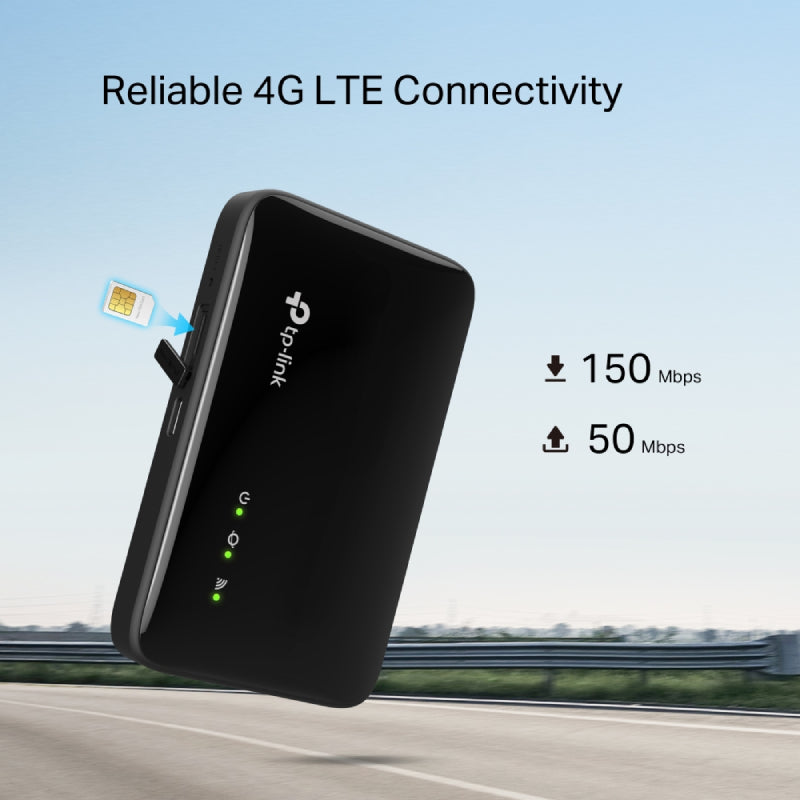 TP-Link M7005 4G LTE Mobile Wi-Fi Router - 2.4GHz / Black