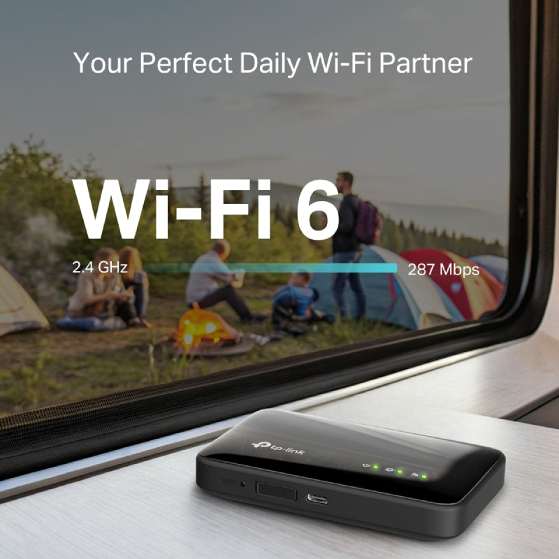 TP-Link M7005 4G LTE Mobile Wi-Fi Router - 2.4GHz / Black