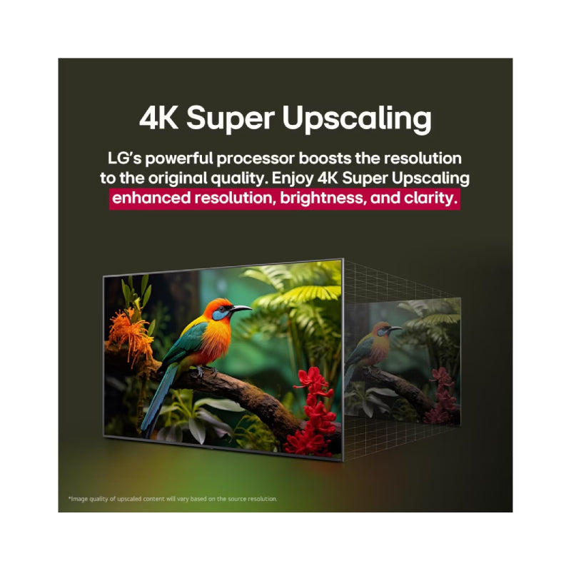 LG AI UA85 4K Smart TV - 86" UHD / 60Hz / USB / HDMI / LAN / Black
