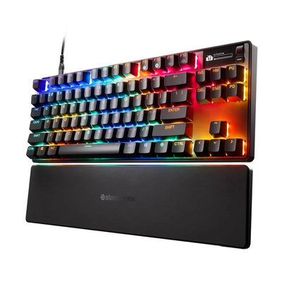 كيبورد ألعاب ميكانيكي ستيل سيريز أبيكس برو TKL الجيل الثالث - سلكي / RGB / أسود