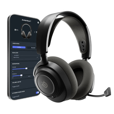 SteelSeries Arctis Nova 7 Gen 2 Gaming Headphones - Wireless / Black