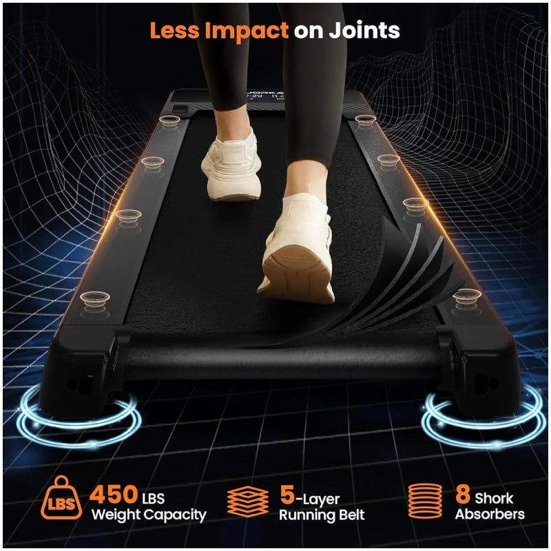 Black Bull 12% Auto Incline walking Treadmill - Black / One Year Warranty