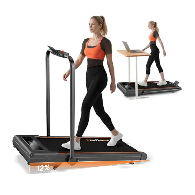 Black Bull 12% Auto Incline walking Treadmill - Black / One Year Warranty