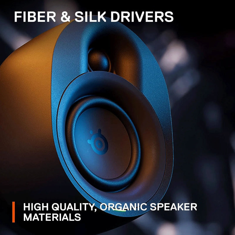 SteelSeries Arena 7 Powerful Bass Subwoofer Gaming Speaker System - Bluetooth / Wired / Black