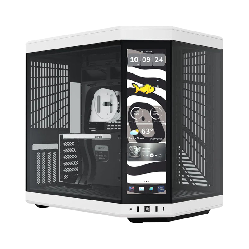 HYTE Y70 TOUCH INFINITE 14.5 Inch Integrated IPS Touchscreen ATX Case - Panda