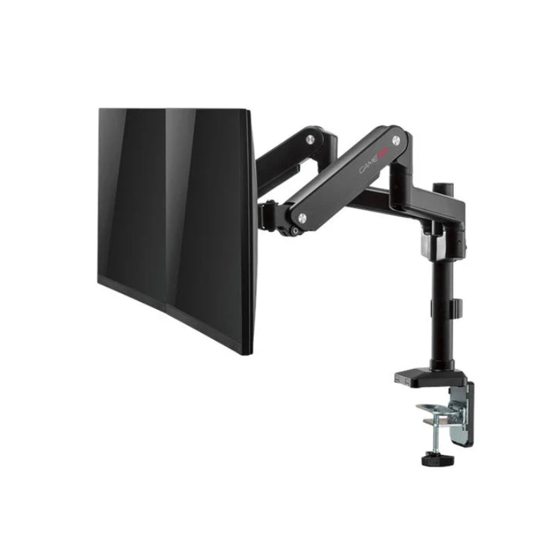 GameOn GO-2045 Pole-Mounted Gas Spring Dual Monitor Arm - 17"-32" / Black