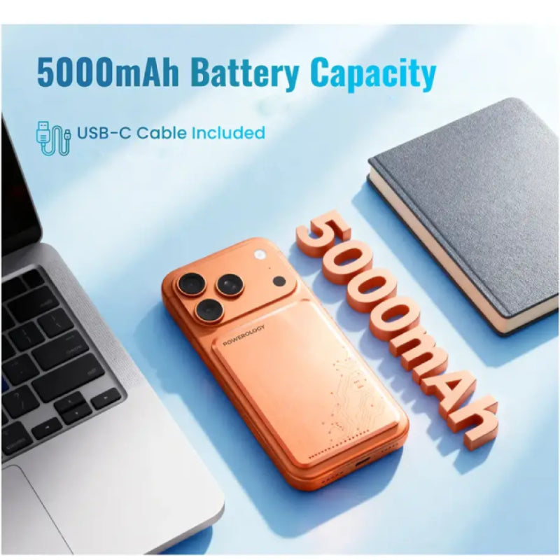 باورولوجي 4 في 1 باور بانك - 10000mAh / لايتنينج / نوع-سي / أسود