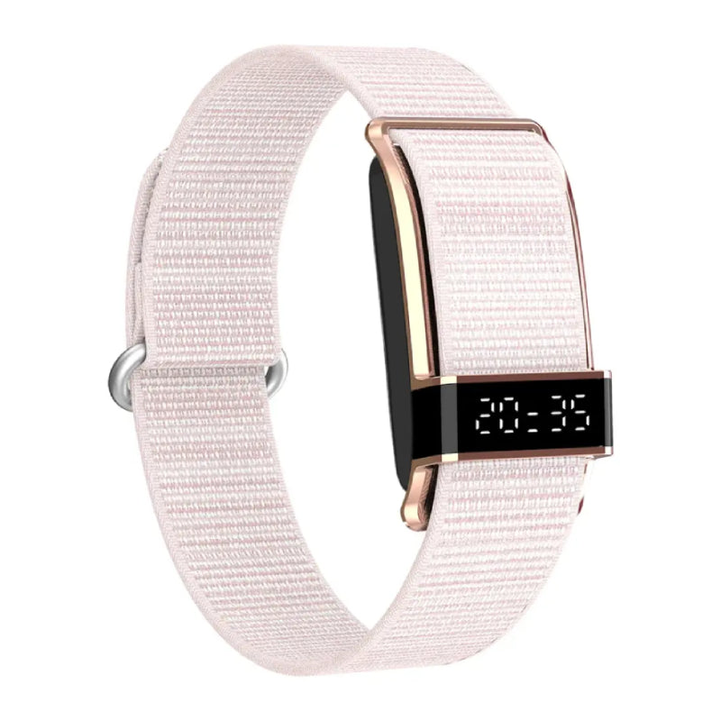 Porodo Trackfit Pro Smart Bracelet For Fitness Tracking With Display App - 145mAh / Bluetooth / Pink