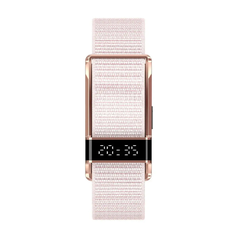 Porodo Trackfit Pro Smart Bracelet For Fitness Tracking With Display App - 145mAh / Bluetooth / Pink