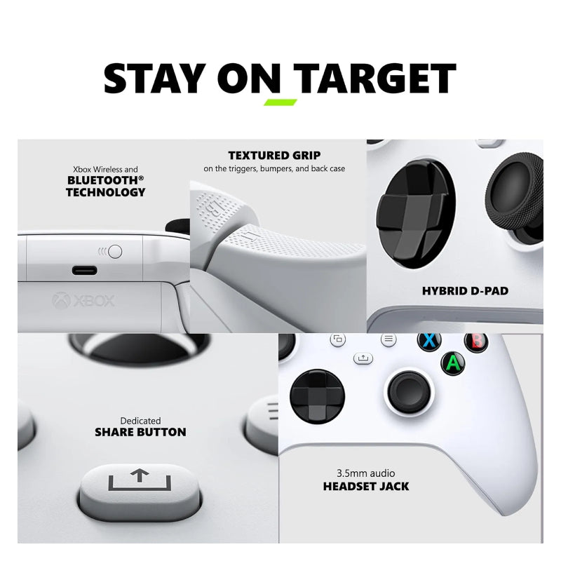 Microsoft Xbox Wireless Controller For Xbox Series X|S Xbox One, Windows & Android - Robot White