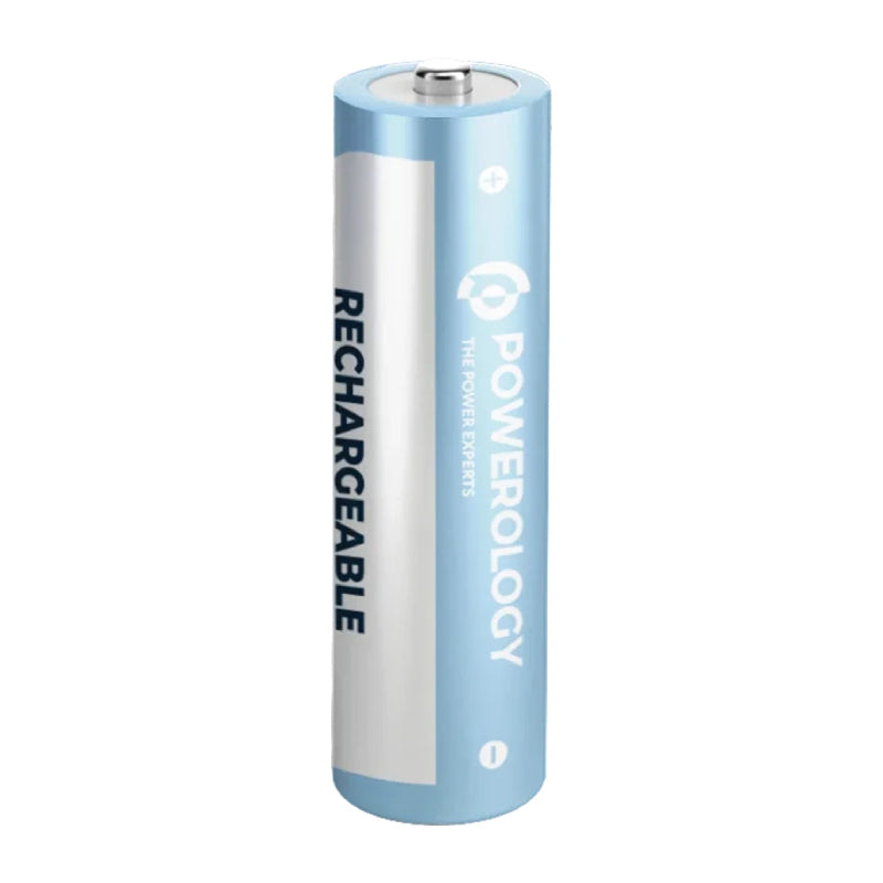 Powerology NEON Smart Charging Case with 8xAA Batteries - USB-C / Black