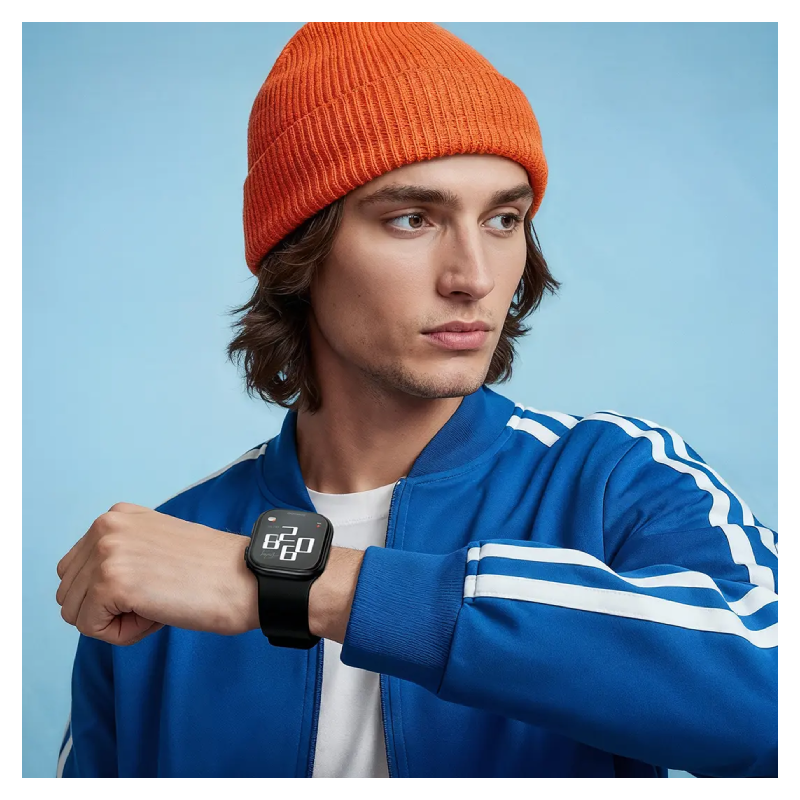 Porodo Aerofit II Smartwatch (11th Generation) - 2.01-Inch / 46mm / Black