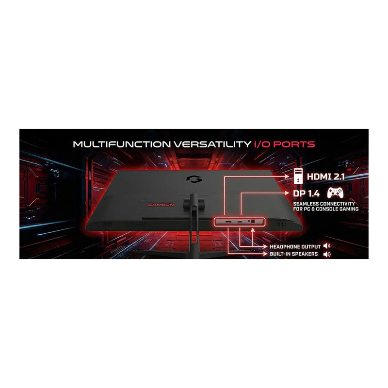 GameOn GOES27FHD144IPS Essential Series Gaming Monitor - 27" FHD / 144Hz / 0.5ms / DisplayPort / HDMI - Black