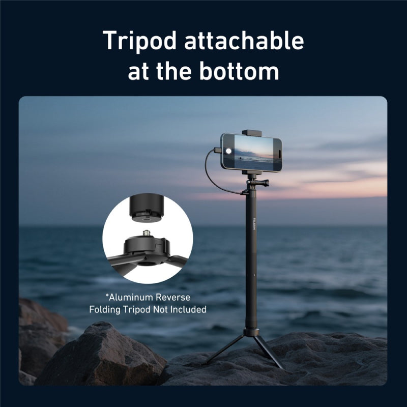 TELESIN S1-CSS-05 Telescopic Selfie Stick - 5000mAh / 18W / Black