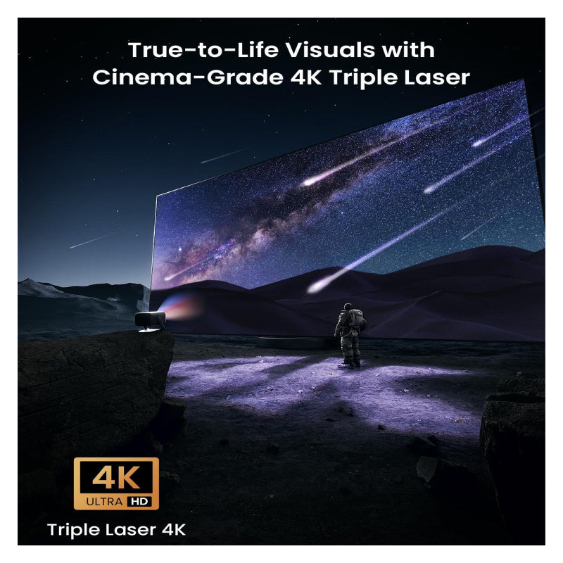JMGO N1s Ultimate Projector - 4K / 3300 ISO Lumens / HDMI 2.1 / USB -A 2.0 / Dark Grey