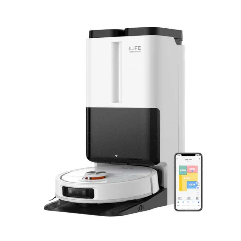 ILIFE T60s Robotic Vacuum Cleaner - 3.5L / 7,000 Pa / White