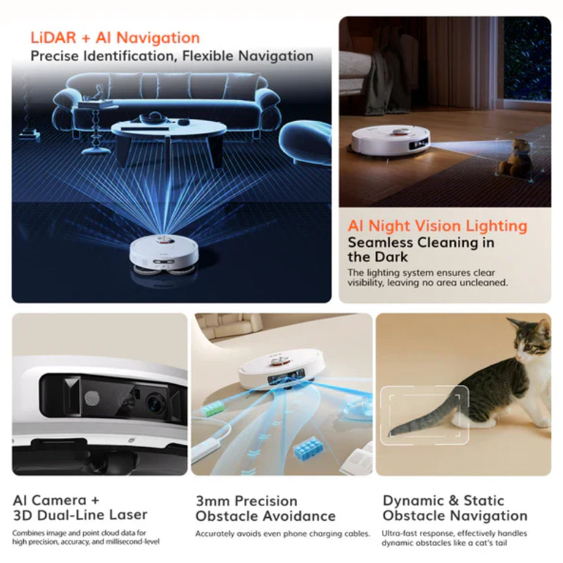 ILIFE T60s Robotic Vacuum Cleaner - 3.5L / 7,000 Pa / White