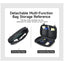 TIGERNU T-B9836 Detachable Multi-Functional Backpack - Black