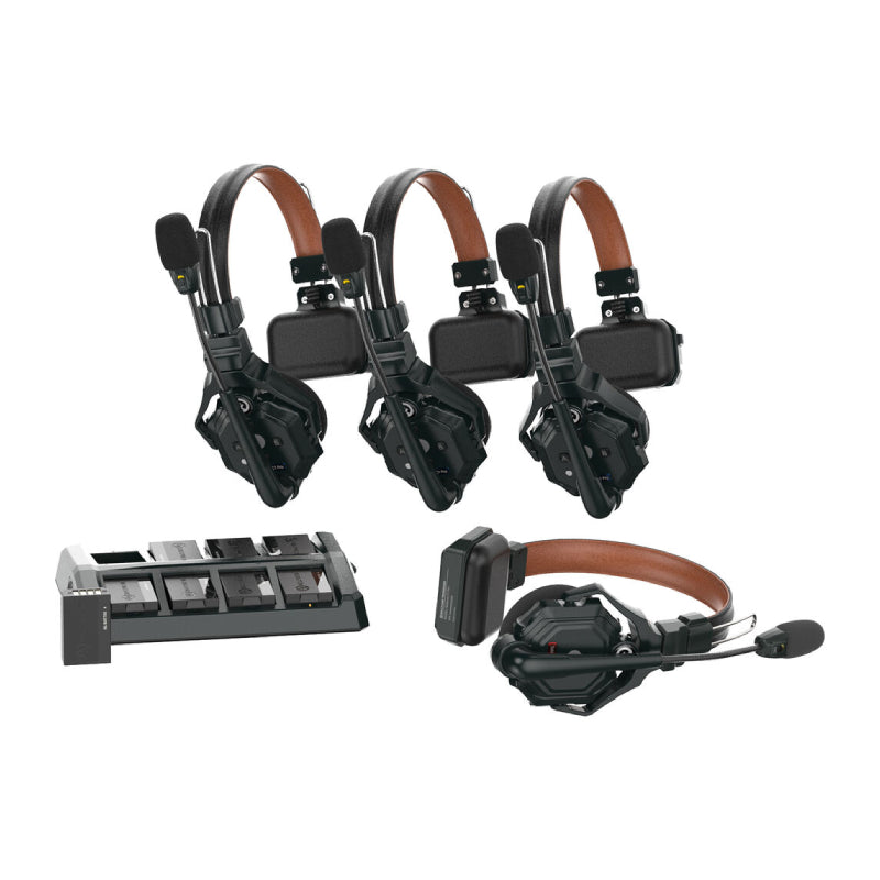 Hollyland Solidcom C1 Pro-4S Full-Duplex ENC Wireless Intercom System with 4 Headphone - Black
