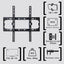 ZENO TA64 Universal 26”-70” Tilt Adjustable Up Down Flat Panel LED LCD TV Wall Mount Bracket