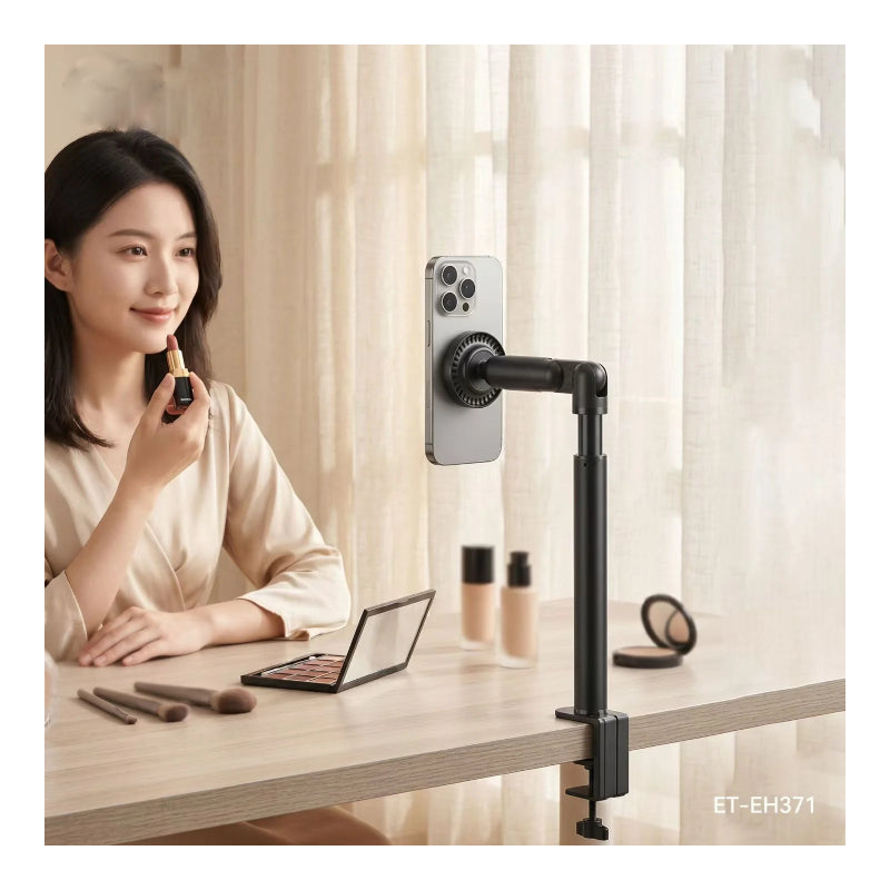 Earldom Desktop Clip on Magnetic Phone Holder Stable Grip - Black
