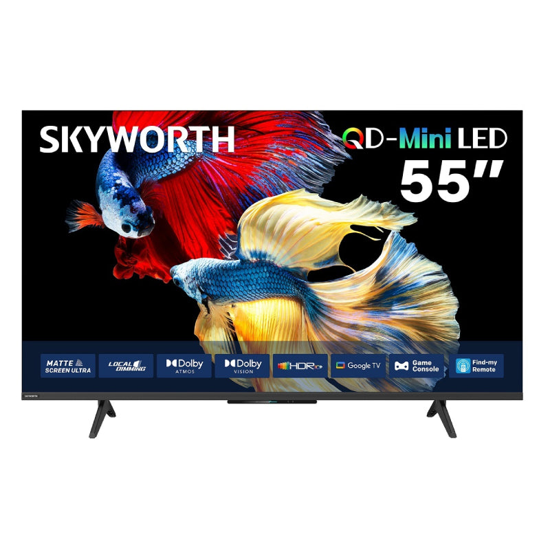 Skyworth Mini LED UHD-4K Android Smart TV - 55" QD-Mini LED / 60Hz / HDMI / LAN / USB / Google TV
