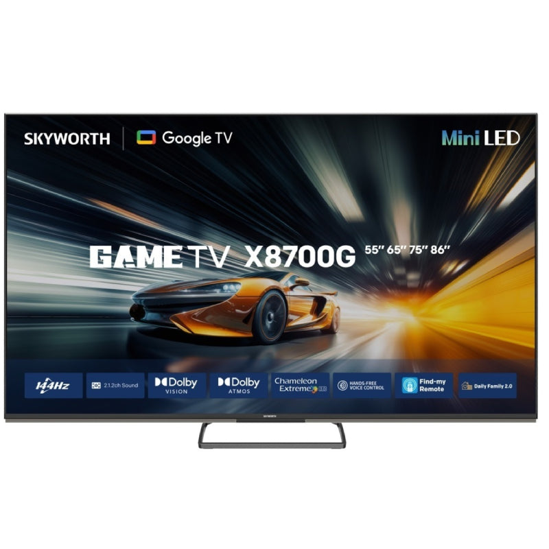 Skyworth Gaming Smart Google TV - 86" Mini LED 4K / 144Hz / HDMI / LAN / USB / Google TV
