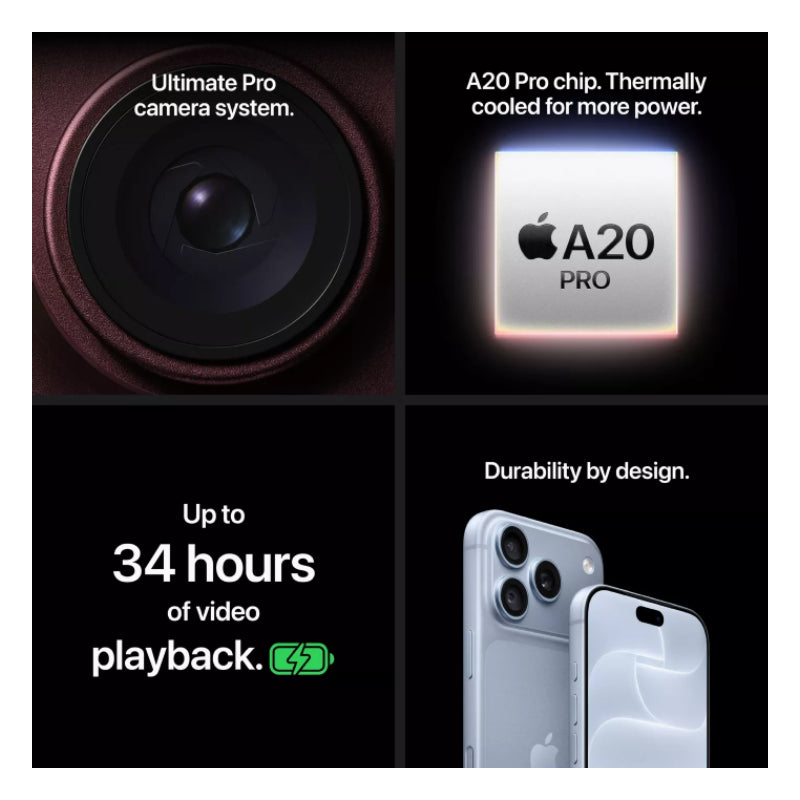 Apple iPhone 18 Pro - 256GB / Glacier / 5G / 6.3" / Middle East Version