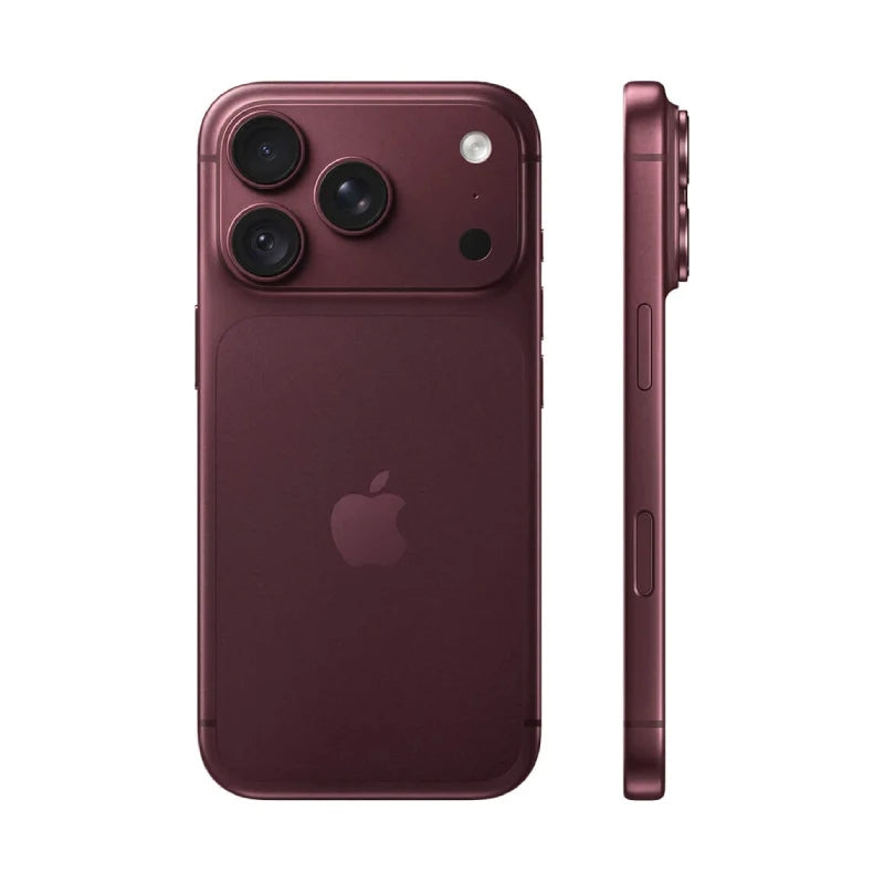 Apple iPhone 18 Pro - 512GB / Burgundy / 5G / 6.3" / Middle East Version + Apple iPhone 18 Pro Silicone MagSafe Case - Black + Apple iPhone FineWoven MagSafe Wallet - Black - Bundle Offer